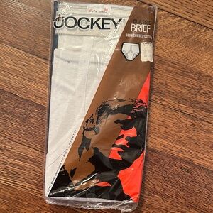 Vtg  1971 New in Packaging Jockey Classic‎ White Cotton Classic Briefs- size 38